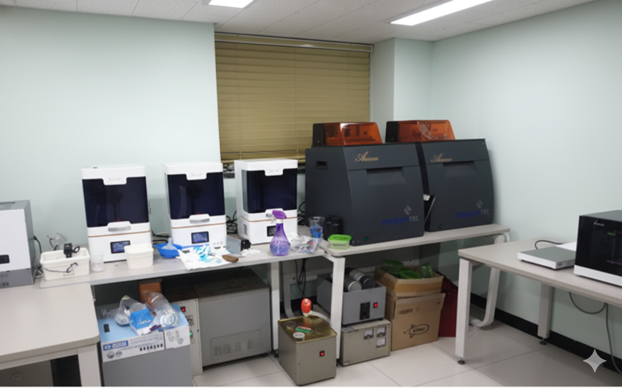 Rapid prototyping equipment room