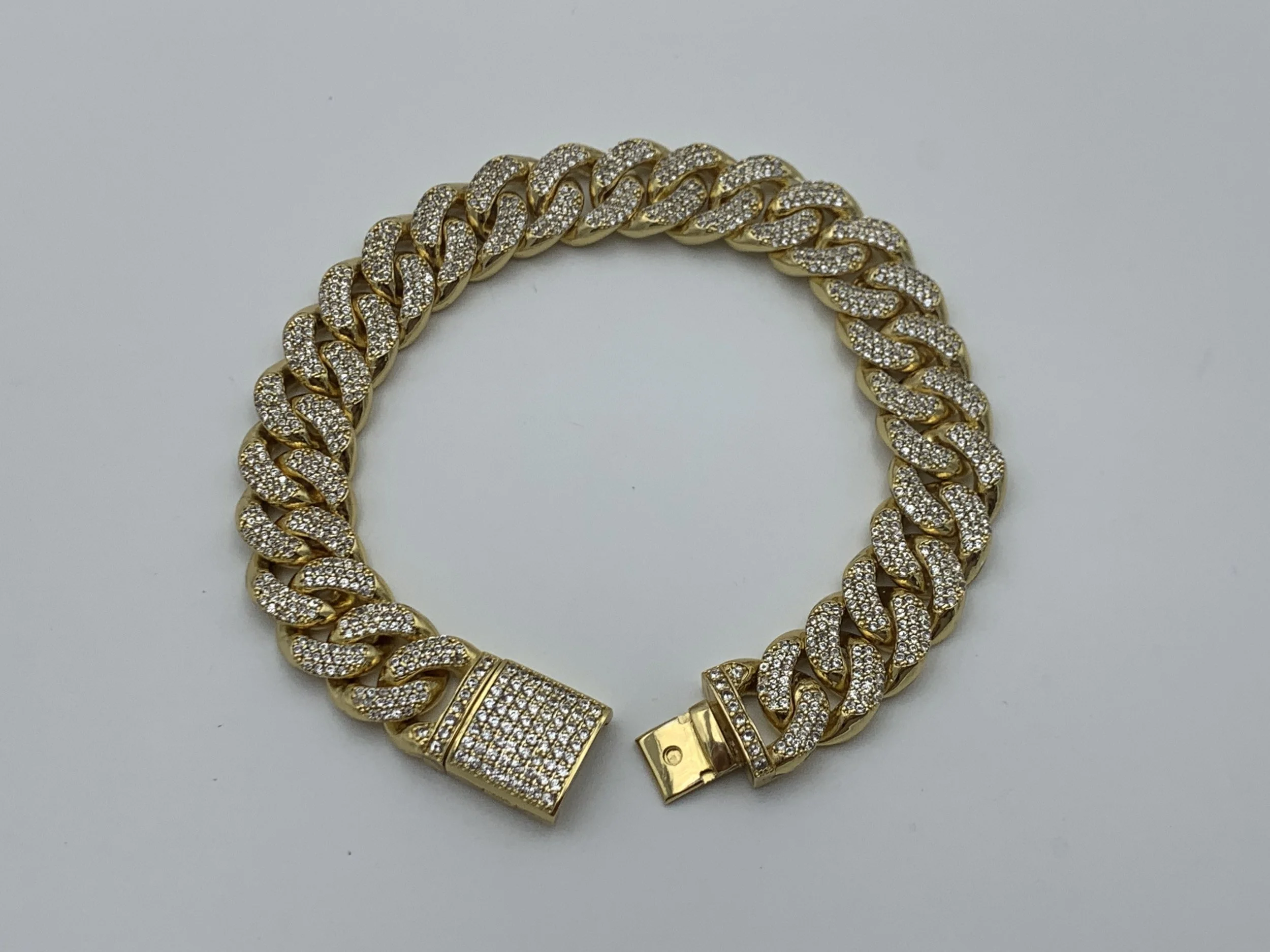 Silver open bracelet